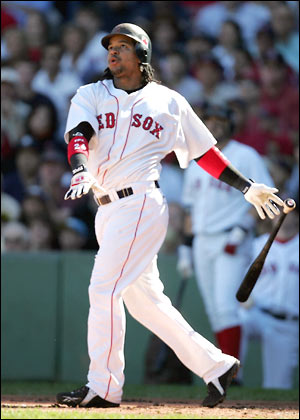 MANNY RAMIREZ (pictured above) in a very familiar pose. A pose that he ...